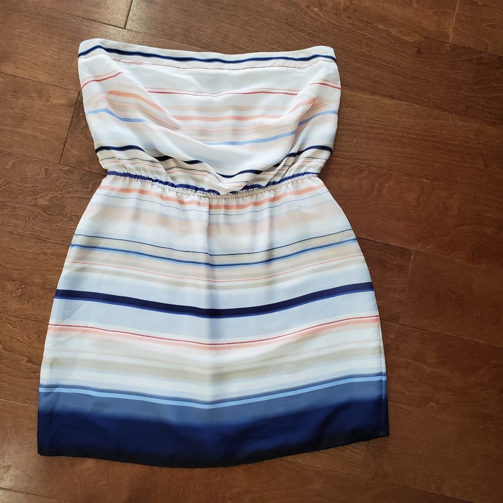 White House black market strapless dress